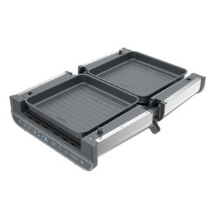 Мултифункционален уред за готвене 4в1 Oliver Voltz OV51015R, 1700W, 240x225 мм, Защита от прегряване, Инокс/Черен