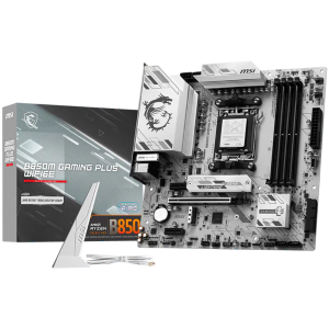 MSI B850M GAMING PLUS WIFI6E, mATX, Socket AM5, 4x DDR5 Dual Channel DDR5 up to 8200(OC)MHz, 1x PCIe x16 slot, 2x M.2 slot, 4x USB 5Gbps, 3x USB 10Gbps, 1x USB 10Gbps Type-C, HDMI, DP, 7.1 HD Audio, 2.5G LAN, WIFI, BT, 3Y