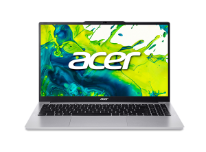 Лаптоп ACER Aspire Lite AL15-36P-398G (NX.DGHEX.005), 15.6'' FullHD (1920x1080) IPS, Intel® Core™ 3 N350 (6M Cache, 1.0 GHz up to 3.9 GHz, 8 ядра), 8GB DDR4, 512GB SSD, noOS, Pure Silver