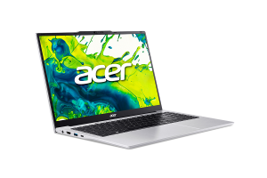 Лаптоп ACER Aspire Lite AL15-36P-398G (NX.DGHEX.005), 15.6'' FullHD (1920x1080) IPS, Intel® Core™ 3 N350 (6M Cache, 1.0 GHz up to 3.9 GHz, 8 ядра), 8GB DDR4, 512GB SSD, noOS, Pure Silver