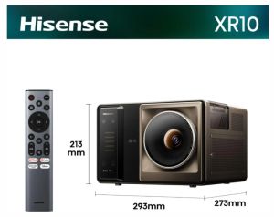 Мултимедиен проектор Hisense XR10 Laser Projector, 4K Ultra HD 3840x2160, 6000:1, 6000 lum, 60 Hz, 16:9, Throw ratio 0.84-2.0: 1, VIDAA U9,3 x HDMI, HDR, HDR 10, HDR 10+, DTS Virtual X, 2x8W+15W, Black