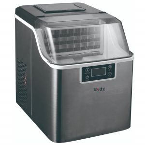 Ледогенератор Oliver Voltz OV51447D, 170W, 22кг/24ч, 3.2 л, 24 квадратни кубчета за цикъл работа, Инокс