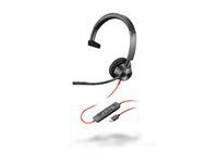HP Poly Blackwire 3310 Monaural USB-C Headset +USB-C/A Adapter