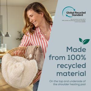 Термоподложка Beurer HK 165 Huggy Taupe Shoulder heat pad; Soft & cosy material; lithium-ion battery; Soothing heat for up to 4 h; Machine-washable at 30°C; 3 temp. settings