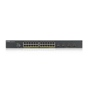 Комутатор ZyXEL XGS1935-28HP, 28 Port Lite-L3 Smart Managed PoE Switch, 24x Gigabit PoE and 4x 10G SFP+, hybrid mode, standalone or NebulaFlex Cloud, 375 Watt PoE