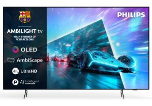 Телевизор 55" PHILIPS 55OLED761/12, 4K UHD OLED Ambilight TV, SmartTV, Titan OS, 120Hz VRR, WiFi5, Black