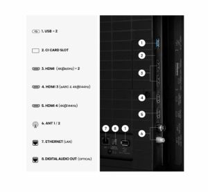 Телевизор Hisense 85"U7SE, 4K Ultra HD 3840x2160, ULED, FALD, Quantum Dot, 144Hz, IPS, HDR 10+, HLG, Dolby Vision IQ, Dolby Atmos, Smart TV, WiFi 5GHz, WiFi Direct, BT, Anyview Cast,light sensor, 4xHDMI, 2xUSB, LAN, CI+, DVB-T2/C/S2, Black