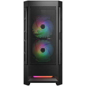 COUGAR AIRFACE RGB PC Case, Mid Tower, Black