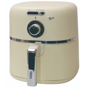 Фритюрник с горещ въздух Oliver Voltz Nice OV51980PR, 1500W, 4.2 л, 60-200°C, Таймер 60 мин, Незалепващо покритие, Кремав
