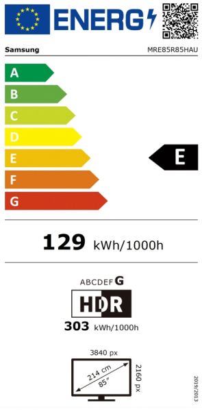 Телевизор Samsung 85" MRE85R85H Micro RGB 4K UHD Vision AI Smart TV 144 Hz VRR (100 Hz Native) 2026