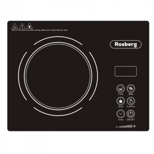 Единичен инфрачервен котлон Rosberg R51445P, 2200W, 28x36 см, 11 степени на температурата, LED дисплей, Черен