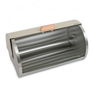 Кутия за хляб Klausberg KB 7271, 39 см, Без отпечатъци, Метална, Бежов/сребрист