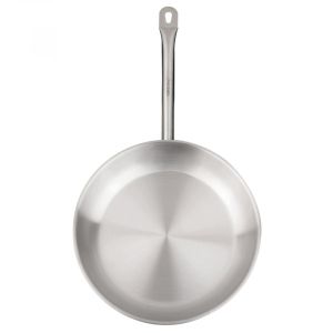 Тиган Kinghoff KH 2020, 28 см, Неръждаема стомана - 21CT, Подходящ за интензивна и професионална употреба, Фурна до 240°C, Индукция, Сребрист
