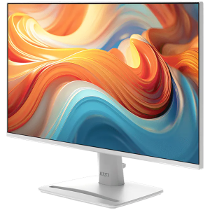 MSI PRO MP243W E14 Professional Business Monitor, 23.8" 144Hz, FHD (1920x1080) 16:9, IPS Anti-glare, 1ms, 300nits, 1500:1, 178/178, Adaptive-Sync, HDR Ready, Tilt, Speakers, 1x DP, 1x HDMI, 1x Headphone out, White, 3Y Warranty