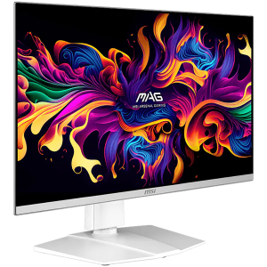 MSI MAG 272QPW QD-OLED X28 Gaming Monitor, 26.5" 280Hz, WQHD (2560x1440) 16:9, Anti-Reflection, 0.03ms, 250nits, 1500000:1, 178/178, G-SYNC Compatible, FreeSync Premium Pro, DisplayHDR True Black 400, Adj. Stand, 1xDP, 2xHDMI, 1xType-C, White, 3Y