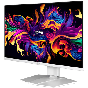 MSI MAG 272QPW QD-OLED X28 Gaming Monitor, 26.5" 280Hz, WQHD (2560x1440) 16:9, Anti-Reflection, 0.03ms, 250nits, 1500000:1, 178/178, G-SYNC Compatible, FreeSync Premium Pro, DisplayHDR True Black 400, Adj. Stand, 1xDP, 2xHDMI, 1xType-C, White, 3Y