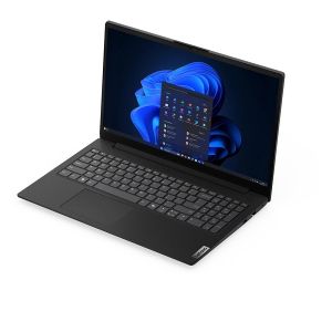 Лаптоп LENOVO V15 G7 IWC (83VF0015BM), 15.6" FullHD (1920x1080) TN, Intel Core™ 3 304 (1.5GHz up to 4.3GHz, 5 ядра), 8GB DDR5, 256GB SSD М.2, noOS, Business Black