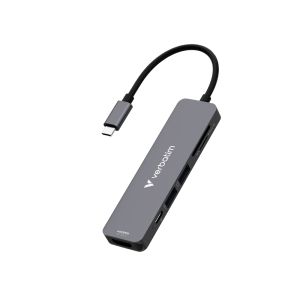 USB хъб Verbatim USB-C Essentials Multiport Hub 6 Port with card reader
