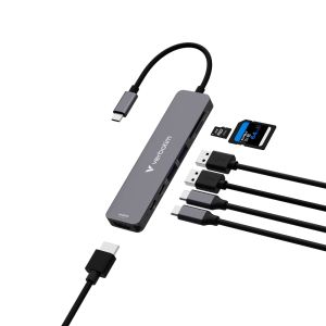 USB хъб Verbatim USB-C Essentials Multiport Hub 7 Port