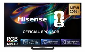 Телевизор 75" HISENSE 75UR8S, 4K Ultra HD RGB MiniLED, SmartTV, VIDAA Smart OS, 2.1.2ch, 180Hz, WiFi5, Black