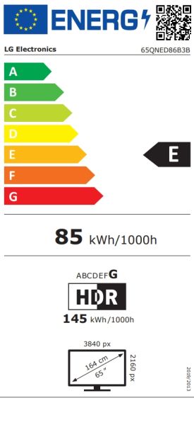 Телевизор 65" LG 65QNED86B3B, 4K UHD QNED evo AI MiniLED Smart TV, webOS 26 ThinQ, 120Hz Native (VRR 144Hz), WiFi 5, Black