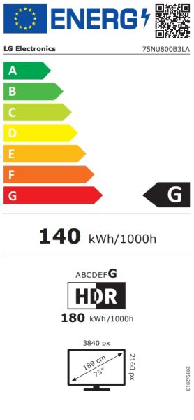 Телевизор 75" LG 75NU800B3LA, 4K UHD LED, SmartTV, webOS 26, 60Hz, WiFi, Black