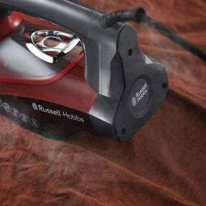 Ютия Russell Hobbs One Temperature 25090-56, 2600 W, Керамична плоча, Една оптимална температура, Самопочистване, 0.35 l, Червен/черен
