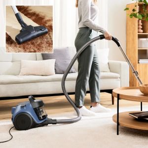 Прахосмукачка Bosch BGC05LBU2, SER2, Bagless vacuum cleaner Cleann’n, blue/black, 700W, 1 Furniture brush and crevice nozzle, 76 db(A), 1,5 l, EPA 12 wahsable 99.9%
