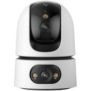 Охранителна камера Imou Ranger Dual Pro 10MP, Wi-Fi Pan&Tilt IP camera, 2.4/5GHz, H.265, 15 fps, 3,6mm lens, 0 to 355 degrees Pan, FOV 107 degrees, IR up to 15m, Micro SD up to 512 GB, built-in Mic & Speaker, One touch call, Smart tracking, USB-C, 8x digi