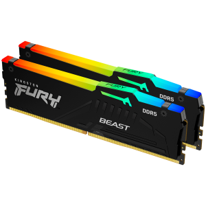 Kingston DRAM 16GB 6000MT/s DDR5 CL36 DIMM (Kit of 2) FURY Beast RGB EXPO