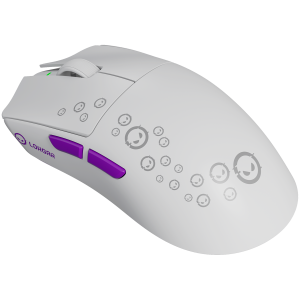 LORGAR Gaming Mouse MSP81W Pro Wireless PixArt 3950 White