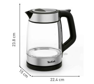 Електрическа кана Tefal KI605830 Ket Glass Ket 1.7L Blk Gamma Eu