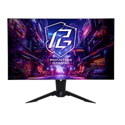 Монитор ASROCK PGO32UFS, 31.5" OLED, 4K UHD (3840x2160) 240Hz/480Hz, 16:9, 0.03ms, 1.5M:1, 1300cd/m2, AMD FreeSync™ Premium Pro, Speakers 2x5W, 2xHDMI, 2xDP, 1x USB-C, 4xUSB 3.2, Wi-Fi antenna, Black