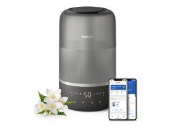 Овлажнител на въздух PHILIPS HU1510/03 Series 1000, Непрекъснато овлажняване за до 32 часа приложение Air+ за помещение до 41 м² сиво