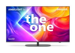 Телевизор 55" PHILIPS 55PUS9010/12 The One, 4K Ultra HD QLED Ambilight TV, SmartTV, Titan OS, 144Hz, WiFi, Grey