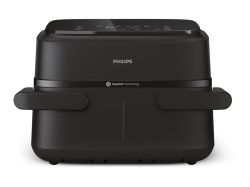 Фритюрник без мазнина PHILIPS NA150/00 Airfryer Series 1000, 7.1 литра, Технология RapidAir, LED дисплей, двойна кошница