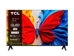 Телевизор 32" TCL 32S5K, FullHD QLED, SmartTV, Android TV, 60Hz, WiFi 4, Black