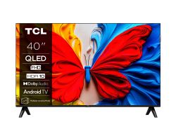 Телевизор 40" TCL 40S5K, FullHD QLED, SmartTV, Android TV, 60Hz, WiFi 4, Black