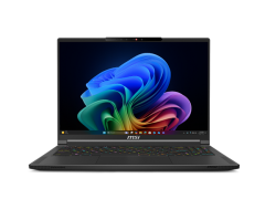 Лаптоп MSI Stealth A16 AI+ A3XVFG, 16” QHD+ (2560x1600) OLED 240Hz, AMD Ryzen™ AI 9 HX 370 (2.0GHz up to 5.1GHz, 12 ядра), NVIDIA GeForce RTX4060 8GB GDDR6, 32GB LPDDR5x, 1TB SSD М.2, RGB, Windows 11 Homе, Core Black - 9S7-15FK35-276