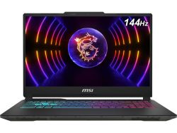 Лаптоп MSI Cyborg 15 A13VEK-1820XBG (9S7-15K111-1820), 15.6" FullHD (1920x1080) IPS 144Hz, Intel Core i5-13420H (12M Cache, 3.40 GHz up to 4.60 GHz, 8 ядра), NVIDIA GeForce RTX4050 6GB GDDR6, 16GB DDR5, 512GB SSD М.2, Backlit, noOS, Black