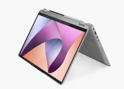 Лаптоп LENOVO IdeaPad Flex 5 14ABR8 (82XX004LBM), 14.0" WUXGA (1920x1200) IPS Touch, AMD Ryzen 5 7530U (2.00 GHz up to 4.50 GHz, 6 ядра), 16GB LPDDR4x, 1TB SSD M2, Backlit KBD, Windows 11 Home + Pen, Arctic Grey 