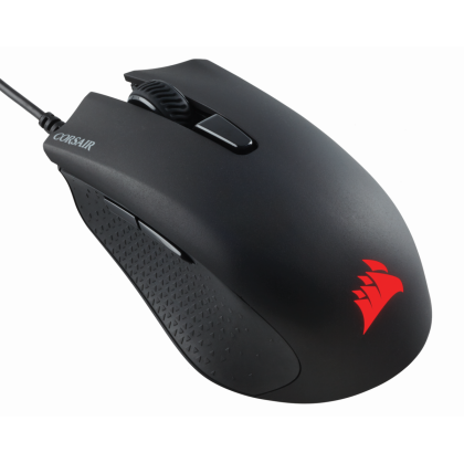 Геймърска мишка Corsair Harpoon RGB PRO (CH-9301111-EU), RGB, 12 000 DPI, USB, Black