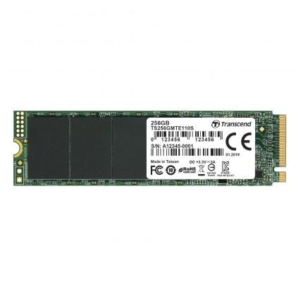SSD 256GB Transcend 110S (TS256GMTE110S), M.2 2280, PCIe Gen3 x4, NVMe, 3D NAND TLC