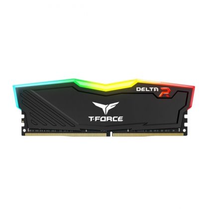 Памет TEAM DELTA R 8GB DDR4 3200MHz, RGB, Black - TF3D48G3200HC16C01