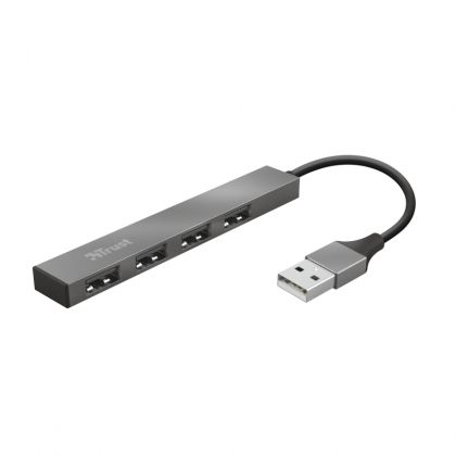 USB хъб TRUST Halyx Aluminium 4-Port Mini USB Hub
