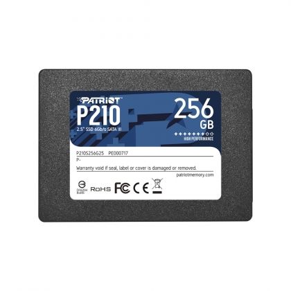 SSD 256GB Patriot P210 (P210S256G25), 2.5", SATA III 6Gb/s