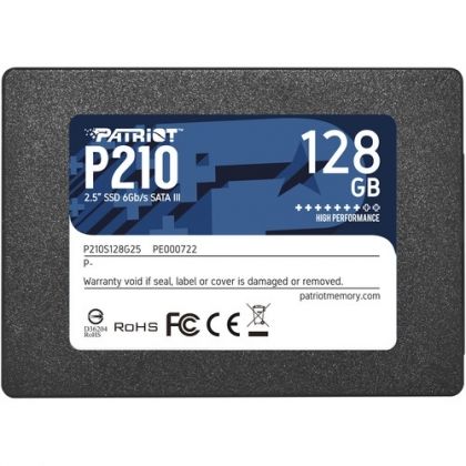 SSD 128GB Patriot P210 (P210S128G25), 2.5", SATA III 6Gb/s