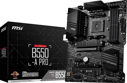 Дънна платка MSI B550-A PRO ( AM4, 4 x DDR4, 2 x M.2, DP, HDMI ) ATX