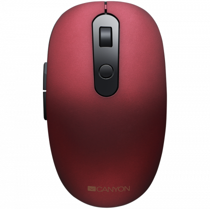 Безжична мишка CANYON MW-9 (CNS-CMSW09R), Wireless/Bluetooth,1500 DPI, Red