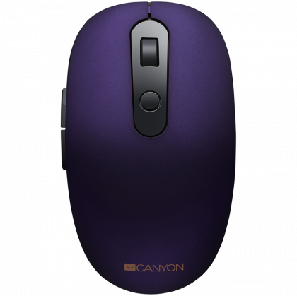 Двурежимна безжична мишка CANYON  MW-9  Wireless/Bluetooth ,1500dpi, Violet